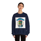 Crewneck Sweatshirt - "Level 1: Backlog Hero" Cute Gamer Controller & Stack of Games Graphic