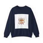 Crewneck Sweatshirt — "Support Your Local Heroes" Vintage Bakery Design