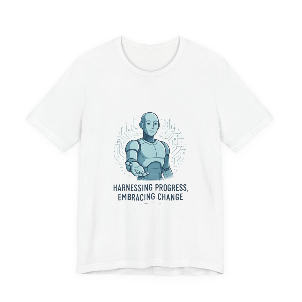 Progress Robot T-Shirt — "Harnessing Progress, Embracing Change" Tech Tee