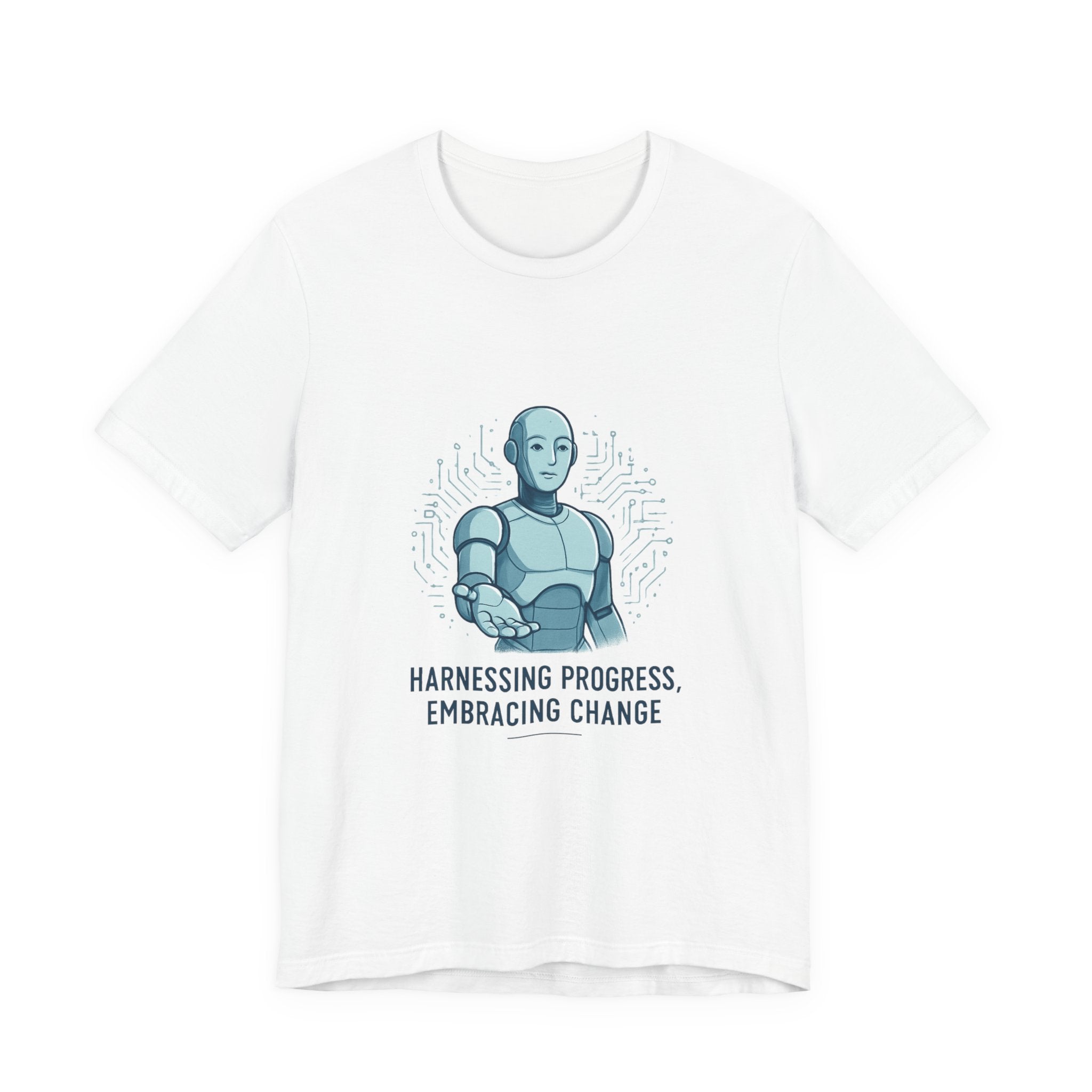 Progress Robot T-Shirt — "Harnessing Progress, Embracing Change" Tech Tee