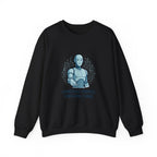 Robot Illustration Sweatshirt — "Harnessing Progress, Embracing Change" Crewneck