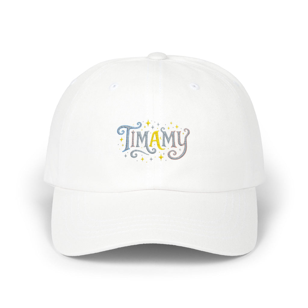 Mama Floral Embroidered Dad Cap — Cute ‘MAMY’ Sparkle Baseball Hat