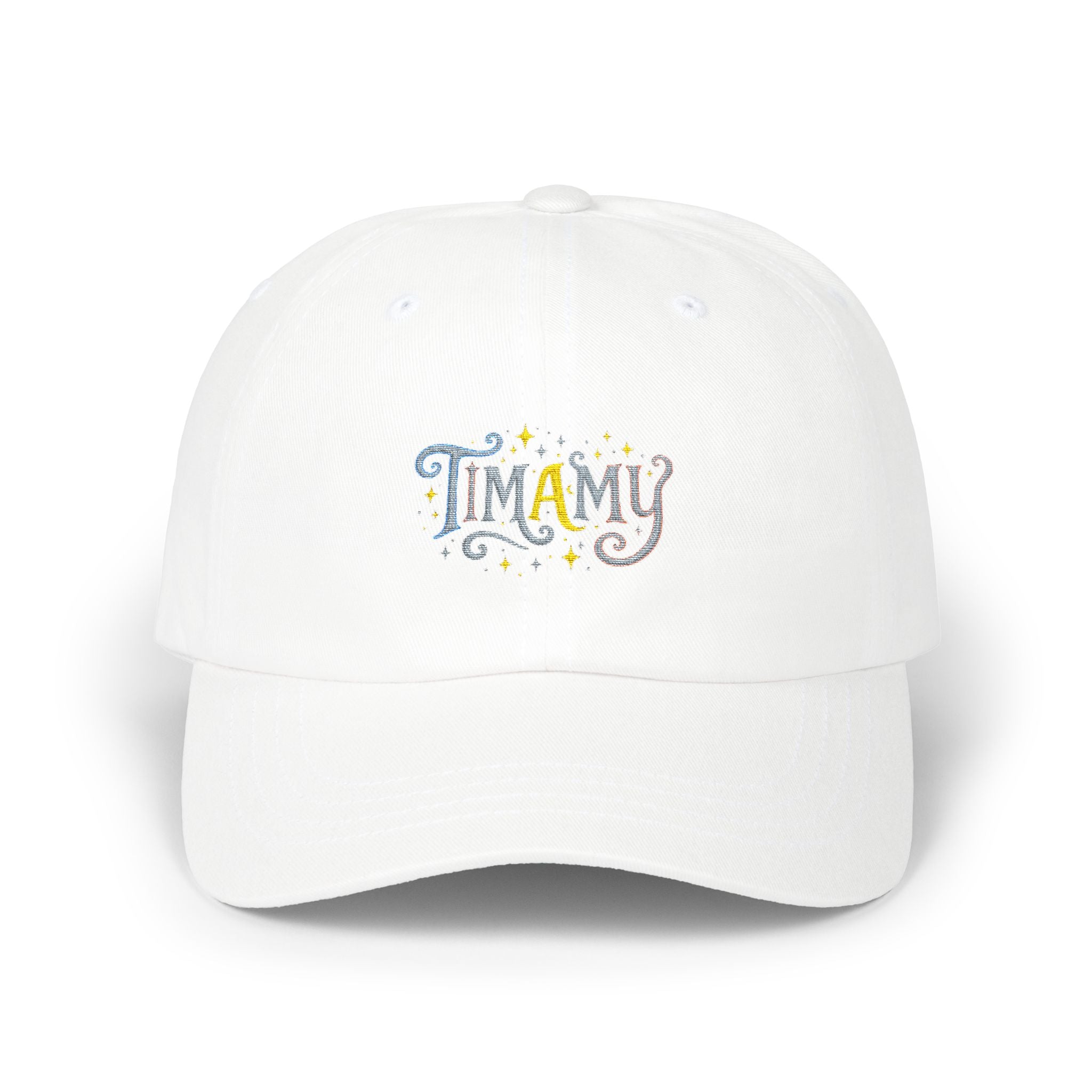 Mama Floral Embroidered Dad Cap — Cute ‘MAMY’ Sparkle Baseball Hat