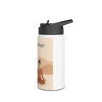 Stainless Steel Water Bottle, Standard Lid