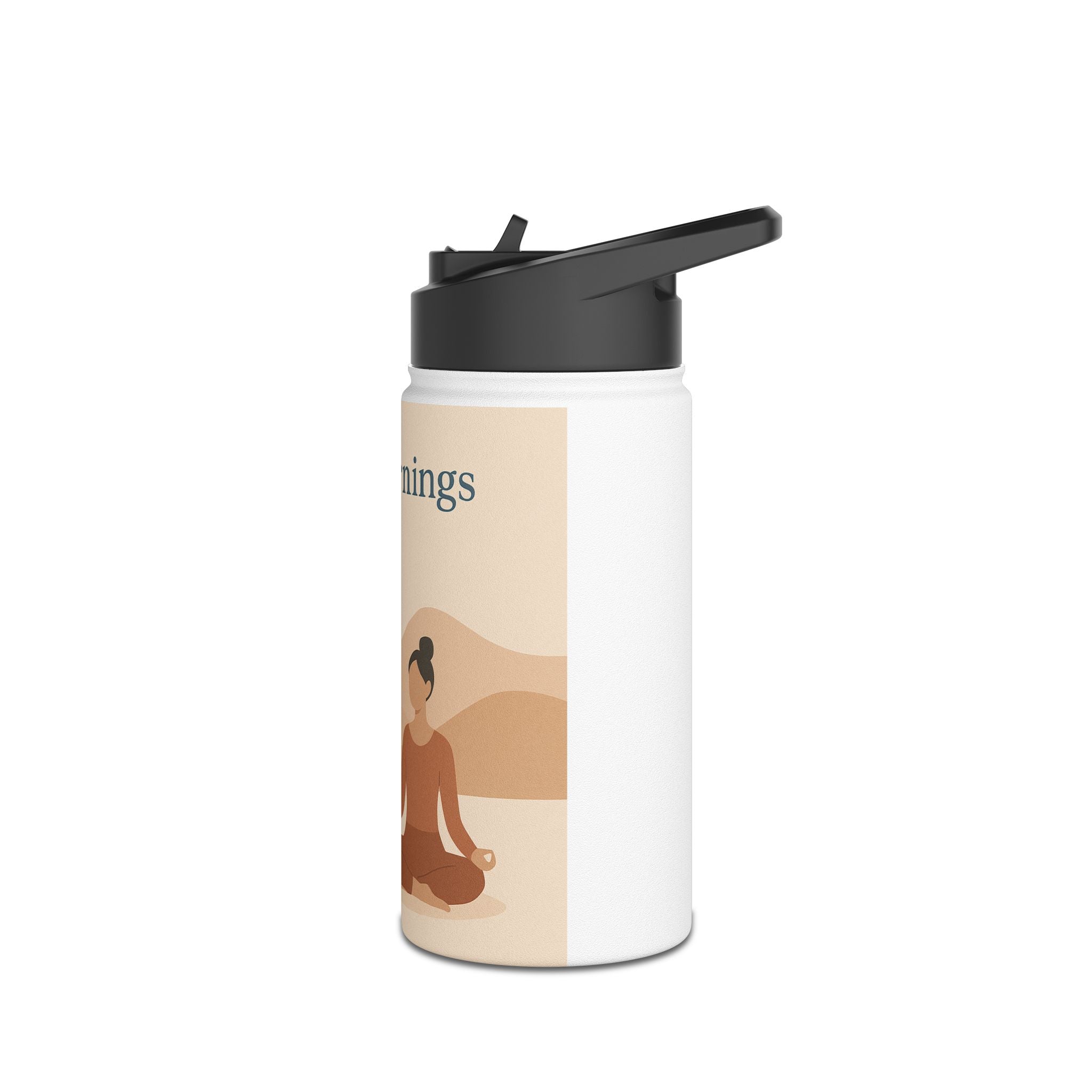 Stainless Steel Water Bottle, Standard Lid