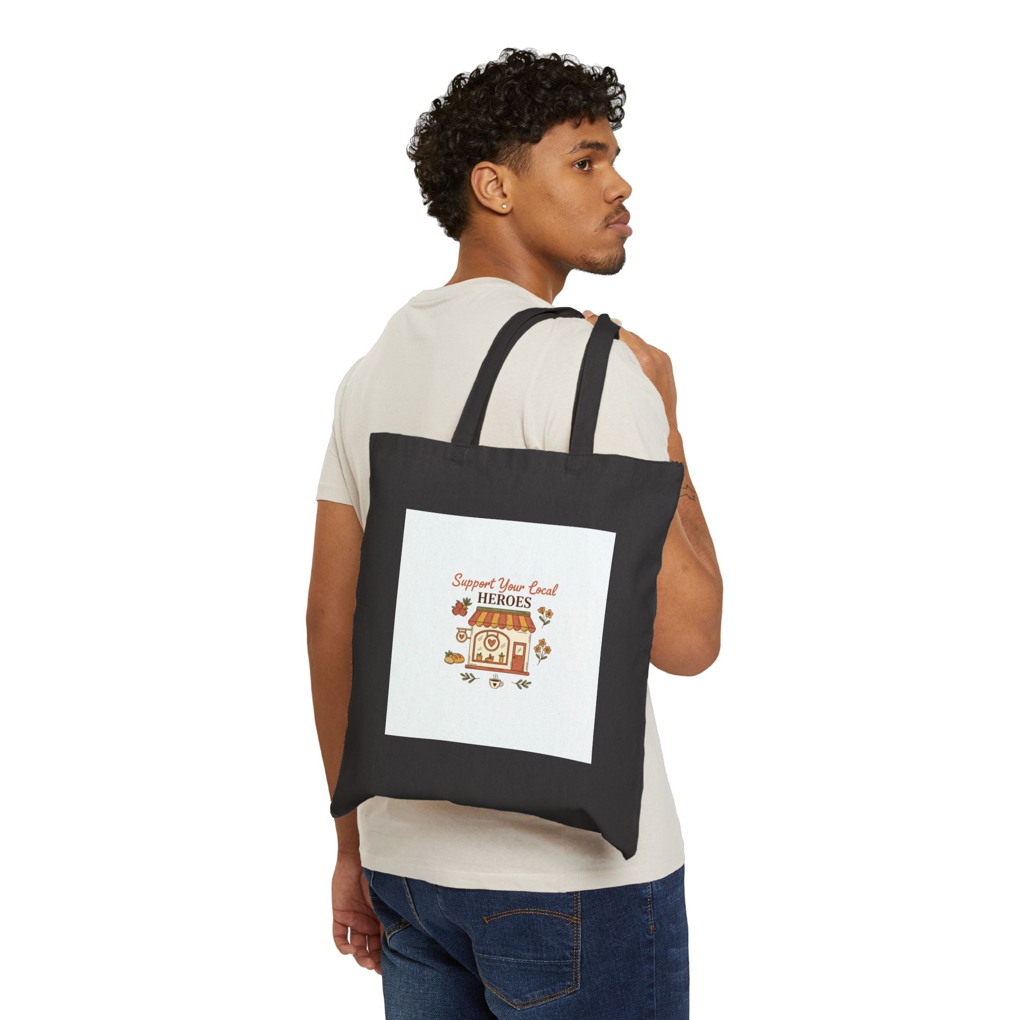Tote Bag — Support Your Local Heroes Floral Market Tote