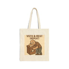 Vote & Rest Tote Bag — Funny Voting Encouragement Canvas Tote