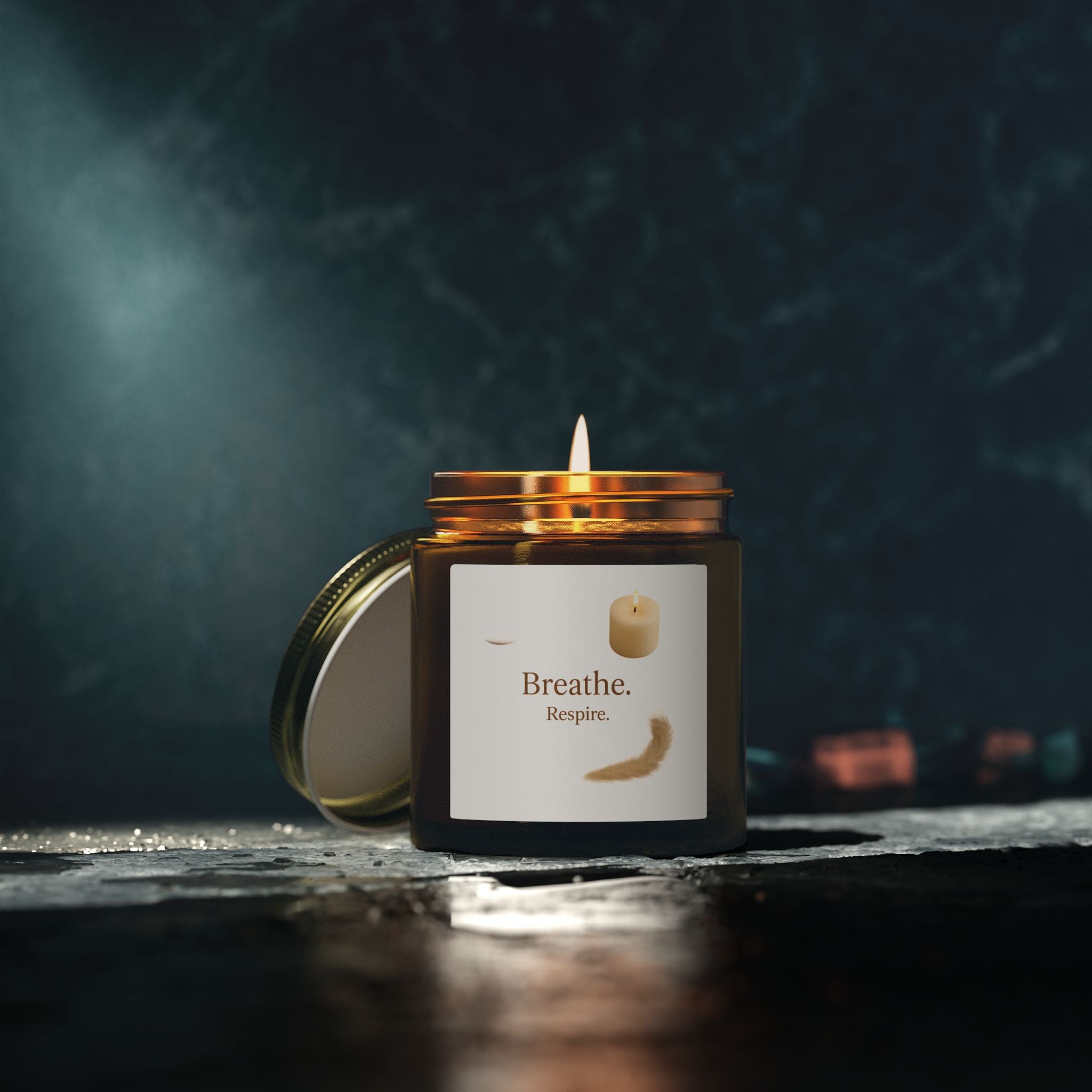 Breathe Scented Candle — Coconut Apricot Wax (4oz & 9oz)