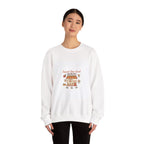 Crewneck Sweatshirt — "Support Your Local Heroes" Vintage Bakery Design