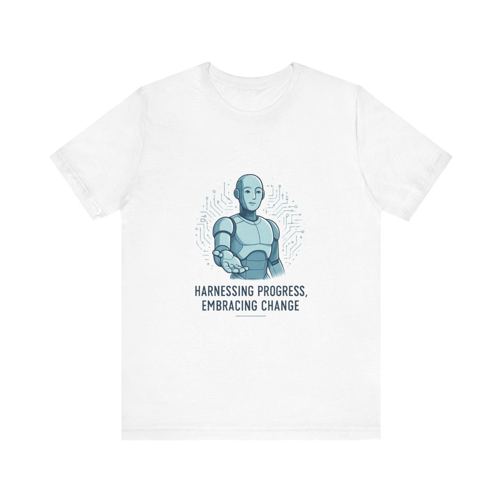 Progress Robot T-Shirt — "Harnessing Progress, Embracing Change" Tech Tee