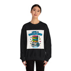 Crewneck Sweatshirt - "Level 1: Backlog Hero" Cute Gamer Controller & Stack of Games Graphic