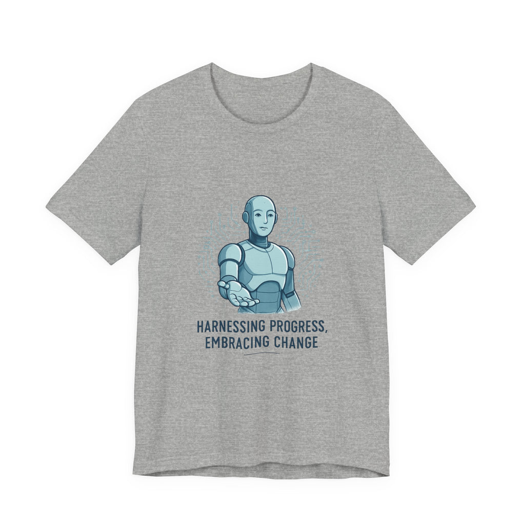 Progress Robot T-Shirt — "Harnessing Progress, Embracing Change" Tech Tee