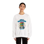 Crewneck Sweatshirt - "Level 1: Backlog Hero" Cute Gamer Controller & Stack of Games Graphic