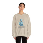 Robot Illustration Sweatshirt — "Harnessing Progress, Embracing Change" Crewneck