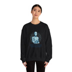 Robot Illustration Sweatshirt — "Harnessing Progress, Embracing Change" Crewneck
