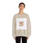 Crewneck Sweatshirt — "Support Your Local Heroes" Vintage Bakery Design