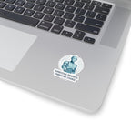 Robot Embrace Sticker — "Harnessing Progress, Embracing Change" Kiss-Cut Vinyl