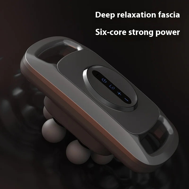6 Heads Electric Muscle Massager Deep Tissue Body Massage Gun for Back Neck and Shoulders Relaxation