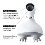 WLX Factory  Electric Scalp Massager Handheld 2 Speeds Vibrating Head Massager With 96 Silicone Nodes for Hair Deep Clean Growth