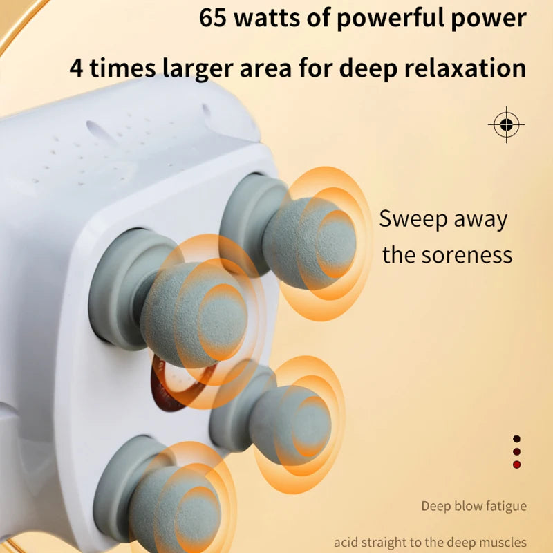 Massage Portable Hammer Electric Neck Shoulder 4 Head Massager Machine Plug-in Version of the Massager Is 220v