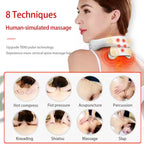 Upgraded New Design Massager with Heating Compression U-Shape Electric EMS Cervical Neck and Shoulder Massager Neck Massager