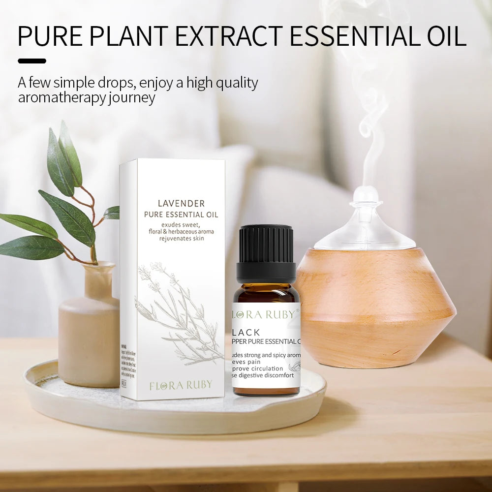 Set 12 Huiles Essentielles pour Diffuseur - Aromathérapie Maison
