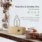 Nebulizing Essential Oil Diffusers For Aromatherapy - Battery Operated Diffuser Wood & Glass Oil Diffuser For Home Office