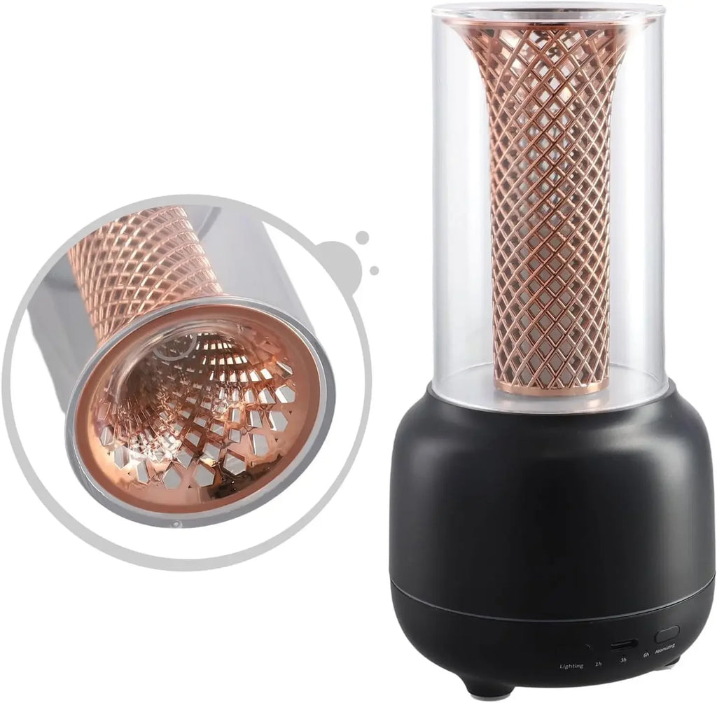 Diffuseur d'Huiles Essentielles 2 Modes - Minuteur Automatique - Noir