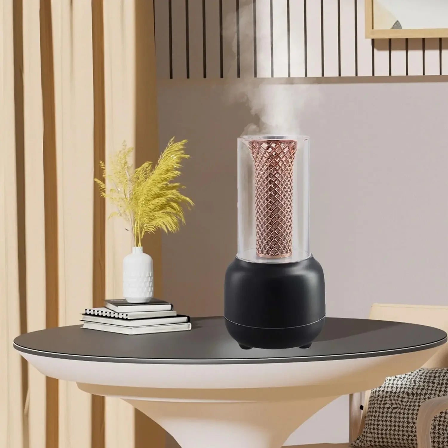 Diffuseur d'Huiles Essentielles 2 Modes - Minuteur Automatique - Noir