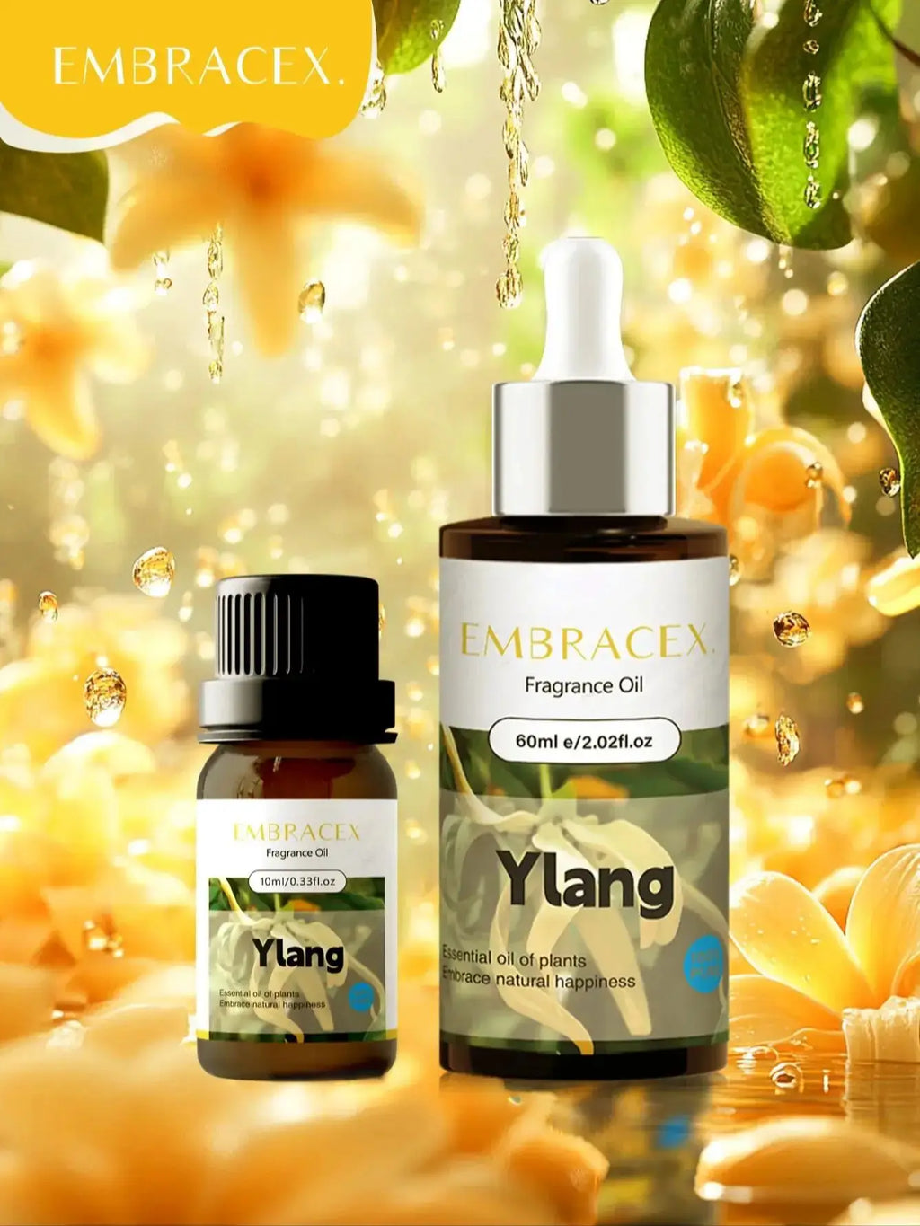 10ml 60ml Essential Oils Ylang-Ylang Essential Oil for Diffuser & Skin  Natural Ylang Ylang Oil -Gift