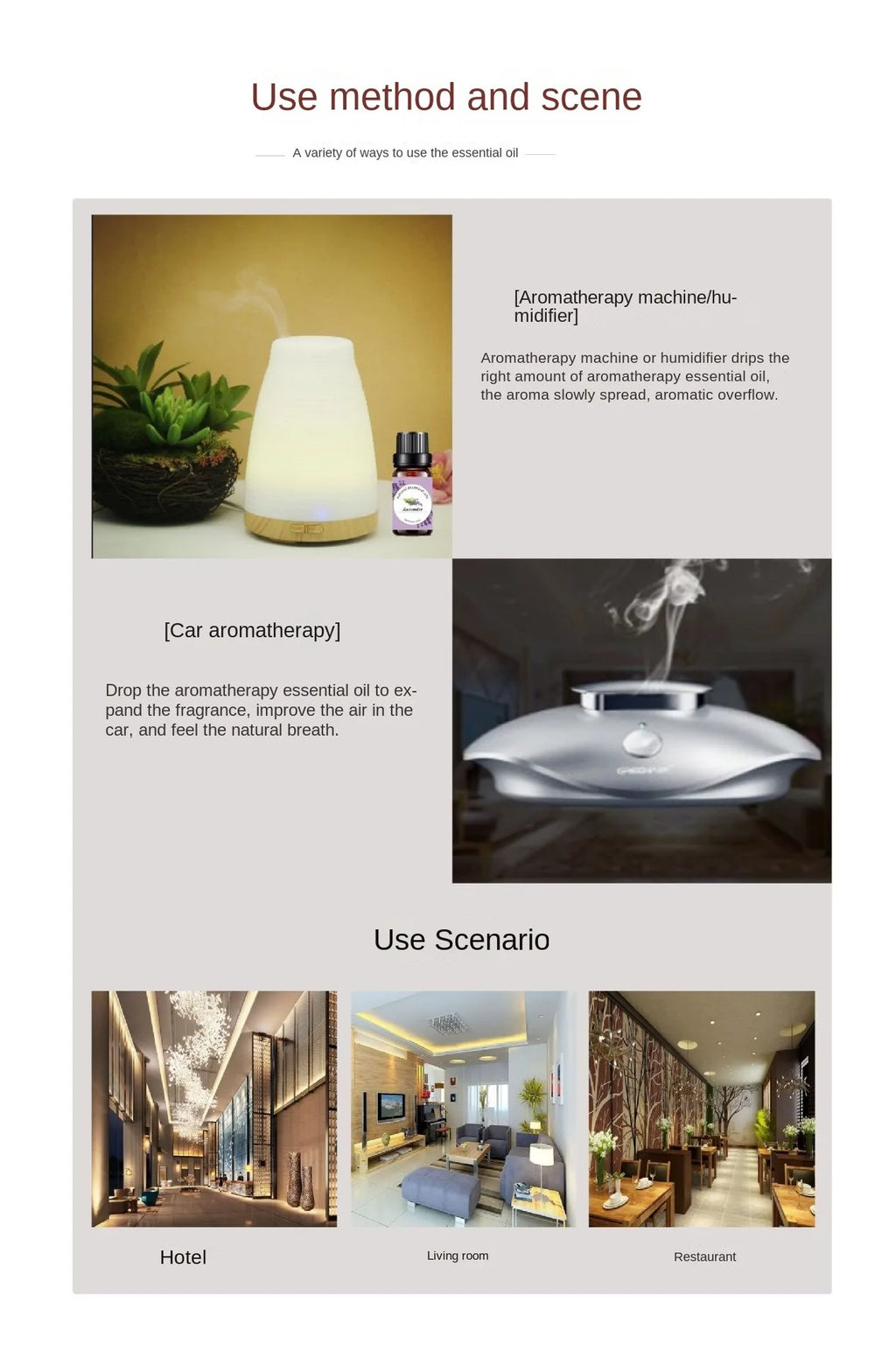 Premium Essential Oils By Pure Aroma 10ml (Rose, Lavender,Jasmine,Frankincense,Sage,Sandalwood) For Diy Soap Diffuser Humidifier