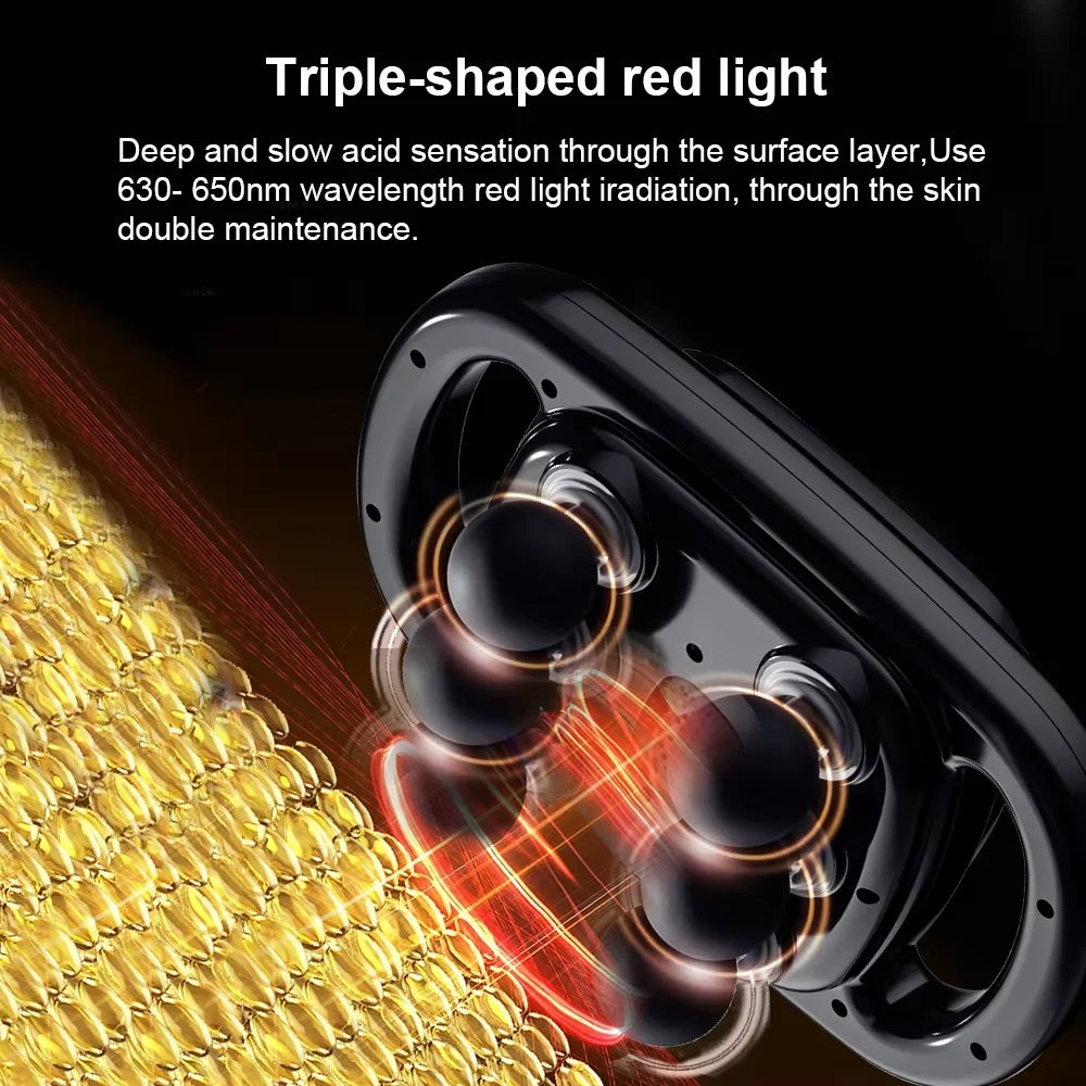 Muscle Massager Gun Waist Massage Professional Fascia Gun High Frequency Six-head Back Body Shoulder Legs Waist Massager Machine