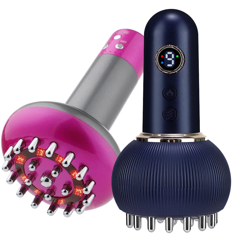 Wireless Guasha Massager Body Shaping Heating Scraping Brush Drainage Machine Fat Burner Rechargeable