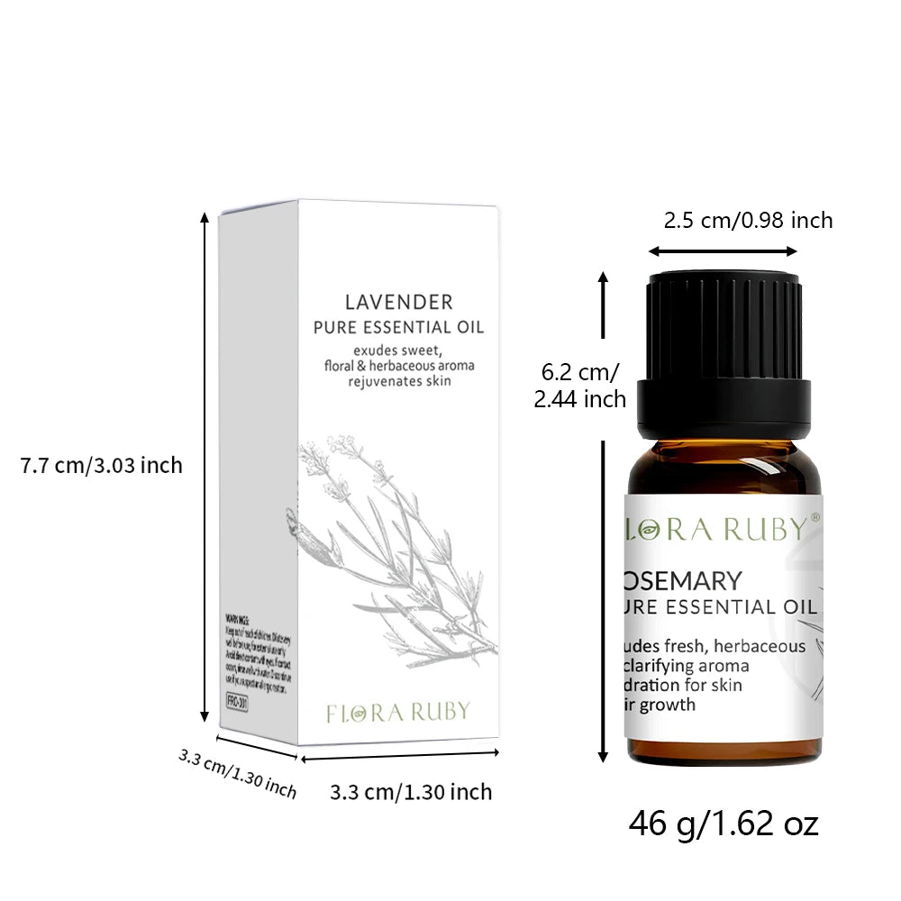 Set 12 Huiles Essentielles pour Diffuseur - Aromathérapie Maison