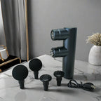 Muscle Electric Massage Gun USB Charging High Frequency Double Head Body Relax Portable Massage Gun with Bag for Sports Gift