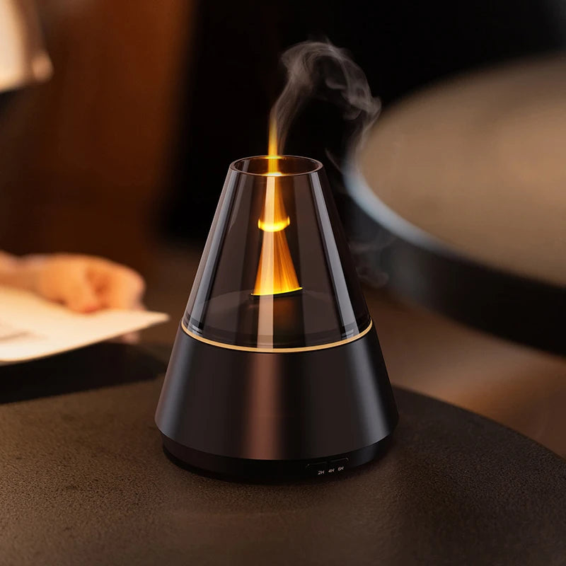 Diffuseur d'Huiles Essentielles Ultrasonique - Design Moderne avec Lumière Bougie