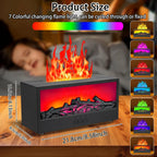 Diffuseur Effet Flamme Cheminée - Vapeur Colorée - Humidificateur Design