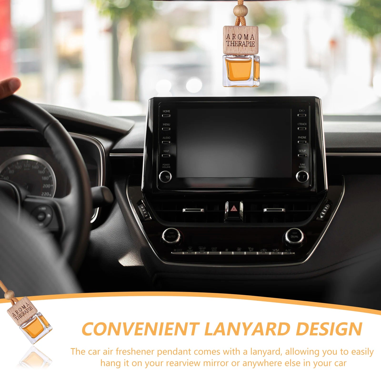 Essential Oil Diffuser for Car Car Air Freshener Pendant with Lanyard Design for Home Bedroom Office Decor