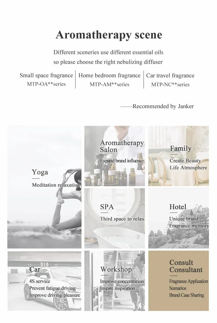 Nebulizing Essential Oil Diffusers For Aromatherapy - Battery Operated Diffuser Wood & Glass Oil Diffuser For Home Office