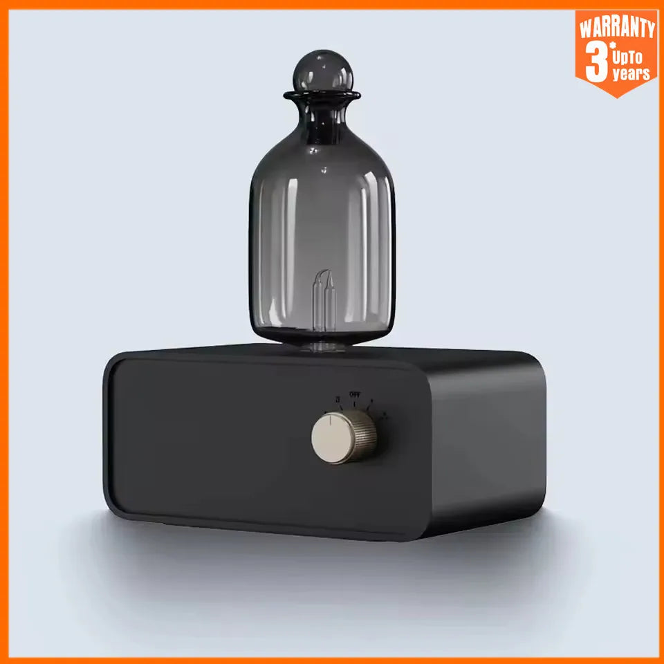 Nebulizing Essential Oil Diffusers For Aromatherapy - Battery Operated Diffuser Wood & Glass Oil Diffuser For Home Office