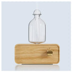 Nebulizing Essential Oil Diffusers For Aromatherapy - Battery Operated Diffuser Wood & Glass Oil Diffuser For Home Office