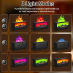 Diffuseur Effet Flamme Cheminée - Vapeur Colorée - Humidificateur Design